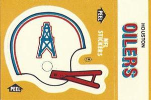 1984 Fleer Team Action - Stickers #NNO Houston Oilers Helmet Front
