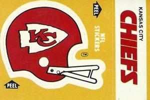 1984 Fleer Team Action - Stickers #NNO Kansas City Chiefs Helmet Front