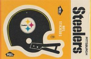 1984 Fleer Team Action - Stickers #NNO Pittsburgh Steelers Helmet Front