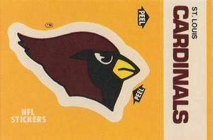 1984 Fleer Team Action - Stickers #NNO St. Louis Cardinals Logo Front