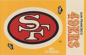1984 Fleer Team Action - Stickers #NNO San Francisco 49ers Logo Front