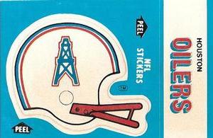 1985 Fleer Team Action - Stickers #NNO Houston Oilers Helmet Front