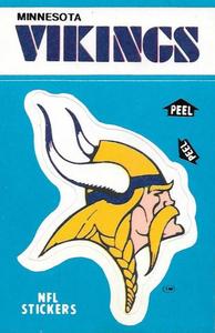 1985 Fleer Team Action - Stickers #NNO Minnesota Vikings Logo Front