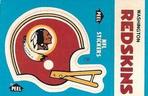 1985 Fleer Team Action - Stickers #NNO Washington Redskins Helmet Front