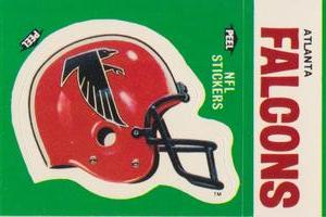 1986 Fleer Team Action - Stickers #NNO Atlanta Falcons Helmet Front