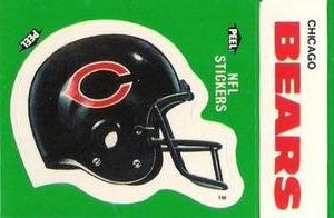 1986 Fleer Team Action - Stickers #NNO Chicago Bears Helmet Front