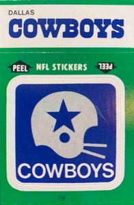 1986 Fleer Team Action - Stickers #NNO Dallas Cowboys Logo Front