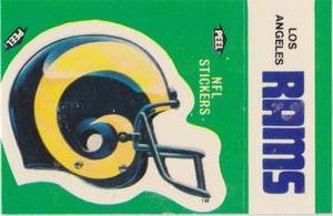 1986 Fleer Team Action - Stickers #NNO Los Angeles Rams Helmet Front