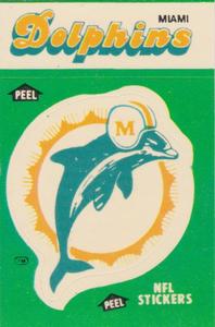 1986 Fleer Team Action - Stickers #NNO Miami Dolphins Logo Front