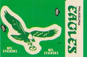 1986 Fleer Team Action - Stickers #NNO Philadelphia Eagles Logo Front