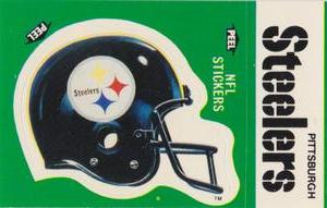 1986 Fleer Team Action - Stickers #NNO Pittsburgh Steelers Helmet Front