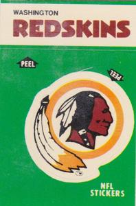 1986 Fleer Team Action - Stickers #NNO Washington Redskins Logo Front