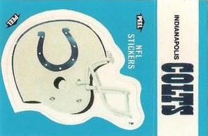 1987 Fleer Team Action - Stickers #NNO Indianapolis Colts Helmet Front