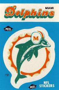 1987 Fleer Team Action - Stickers #NNO Miami Dolphins Logo Front