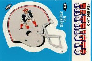 1987 Fleer Team Action - Stickers #NNO New England Patriots Helmet Front