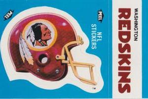 1987 Fleer Team Action - Stickers #NNO Washington Redskins Helmet Front