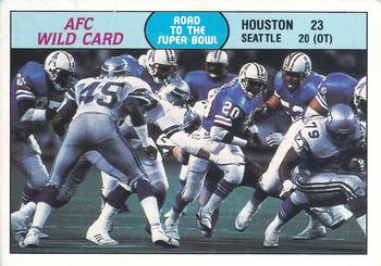 1988 Fleer Team Action #75 AFC Wild Card Front