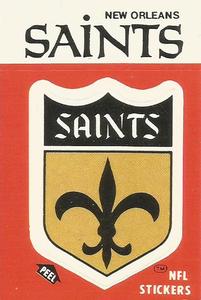 1988 Fleer Team Action - Stickers #NNO New Orleans Saints Logo Front
