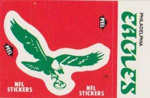 1988 Fleer Team Action - Stickers #NNO Philadelphia Eagles Logo Front