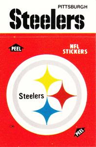 1988 Fleer Team Action - Stickers #NNO Pittsburgh Steelers Logo Front