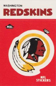 1988 Fleer Team Action - Stickers #NNO Washington Redskins Logo Front