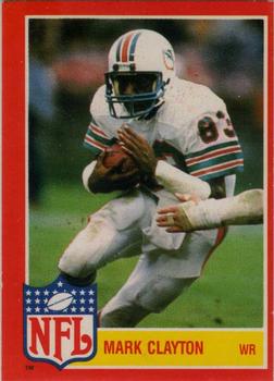 1985 Topps - Glossy NFL Stars #1 Mark Clayton Front