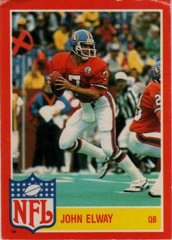 1985 Topps - Glossy NFL Stars #3 John Elway Front