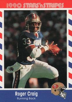1990 Asher Candy Stars 'n Stripes #51 Roger Craig Front