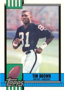 1990 Topps - Collector's Edition (Tiffany) #295 Tim Brown Front
