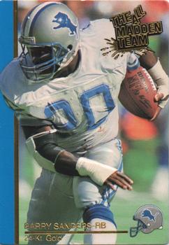 1991 Action Packed All-Madden - 24K Gold #30G Barry Sanders Front