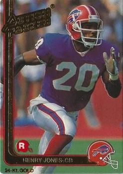 1991 Action Packed Rookie/Update - 24K Gold #25G Henry Jones Front