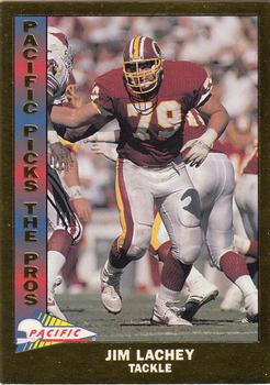 1991 Pacific - Pacific Picks the Pros Gold #5 Jim Lachey Front