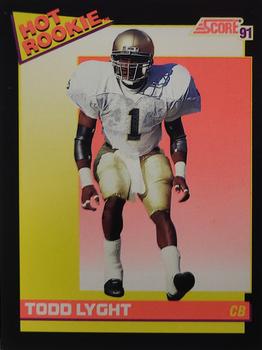 1991 Score - Hot Rookies #2 Todd Lyght Front