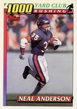 1991 Topps - 1000 Yard Club #12 Neal Anderson Front