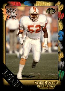 1991 Wild Card - 100 Stripe #96 Keith McCants Front