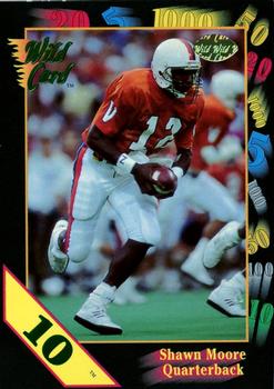 1991 Wild Card Draft - 10 Stripe #24 Shawn Moore Front