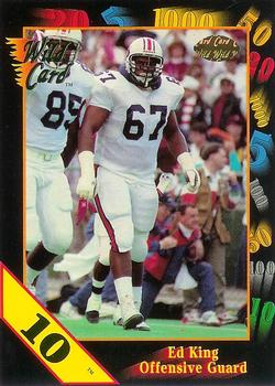 1991 Wild Card Draft - 10 Stripe #81 Ed King Front