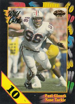 1991 Wild Card Draft - 10 Stripe #112 Paul Glonek Front