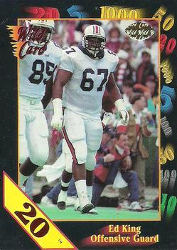 1991 Wild Card Draft - 20 Stripe #81 Ed King Front