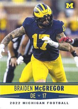 2022 Valiant Michigan Wolverines #65 Braiden McGregor Front