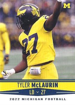 2022 Valiant Michigan Wolverines #66 Tyler McLaurin Front