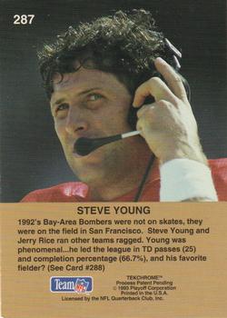 1993 Playoff #287 Steve Young Back