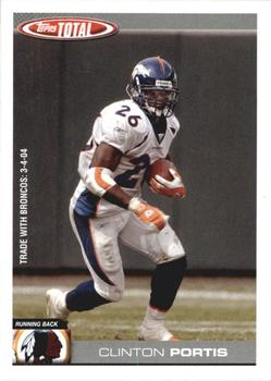 2004 Topps Total - Team Checklists #TTC32 Clinton Portis Front