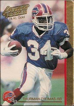 1992 Action Packed - 24-Kt. Gold #6G Thurman Thomas Front