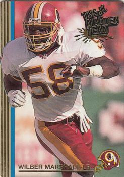 1992 Action Packed All-Madden #4 Wilber Marshall Front