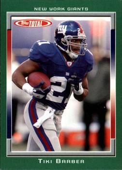 2006 Topps Total - Team Checklists #TC21 Tiki Barber Front