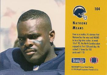 1993 Playoff Contenders #104 Natrone Means Back