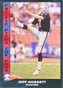 1992 Pacific - Pacific Picks the Pros Silver #21 Jeff Gossett Front