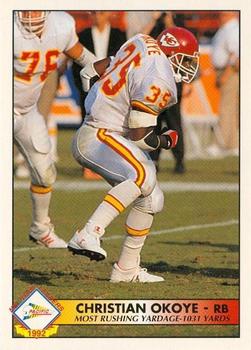 1992 Pacific - Statistical Leaders #12 Christian Okoye Front