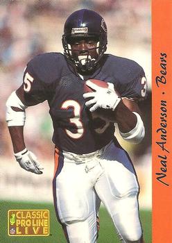 1993 Pro Line Live #23 Neal Anderson Front